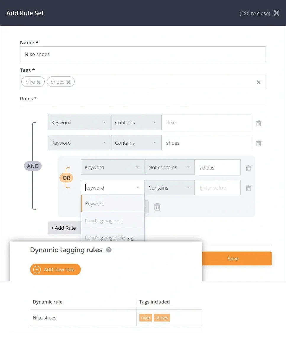 Adding rule set in AccuRanker