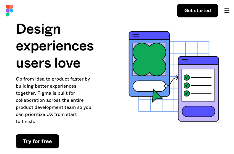 Figma landing page