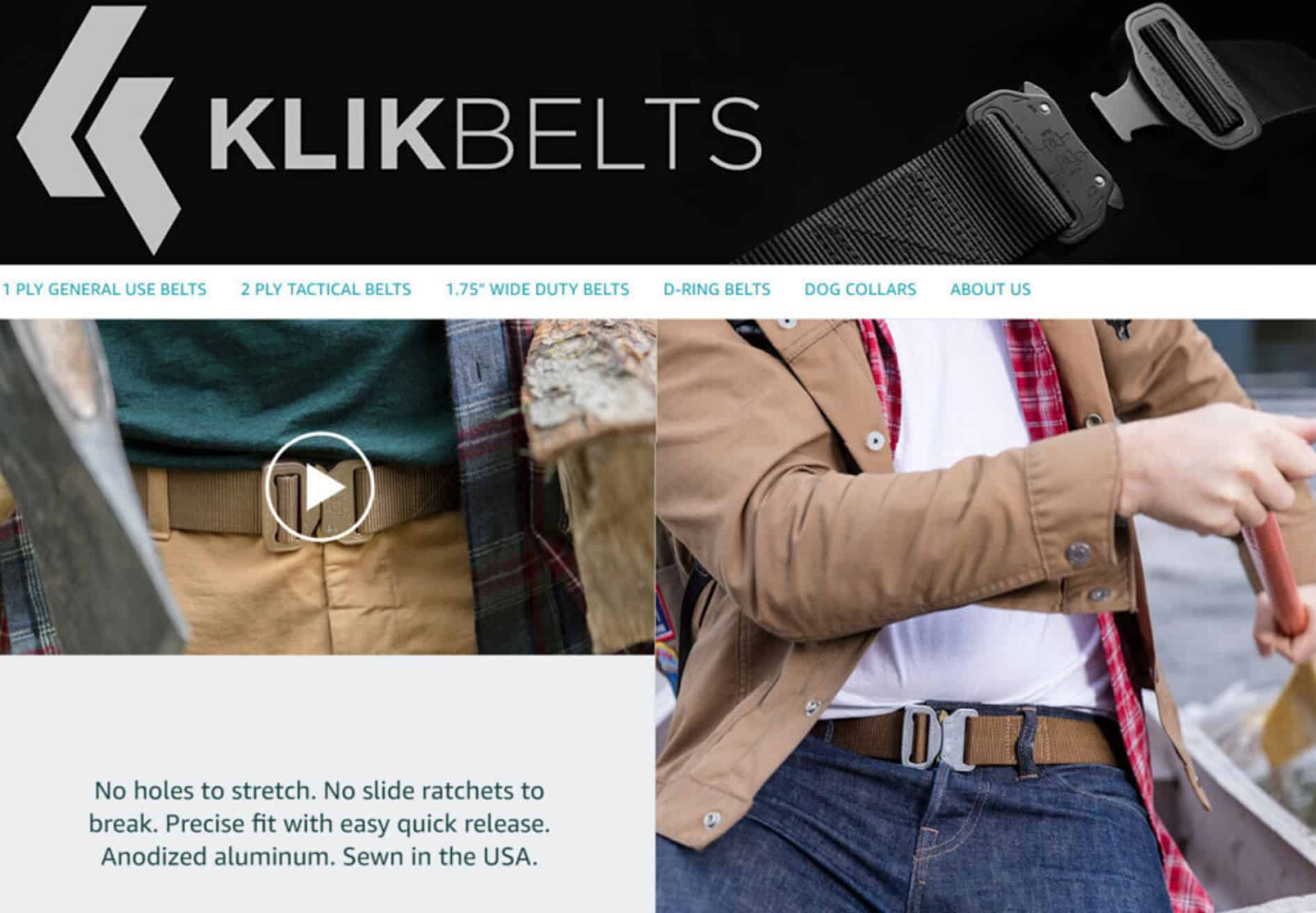 Klikbelt's Amazon storefront