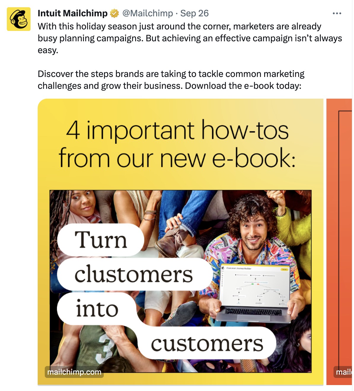 Mailchimp on social media