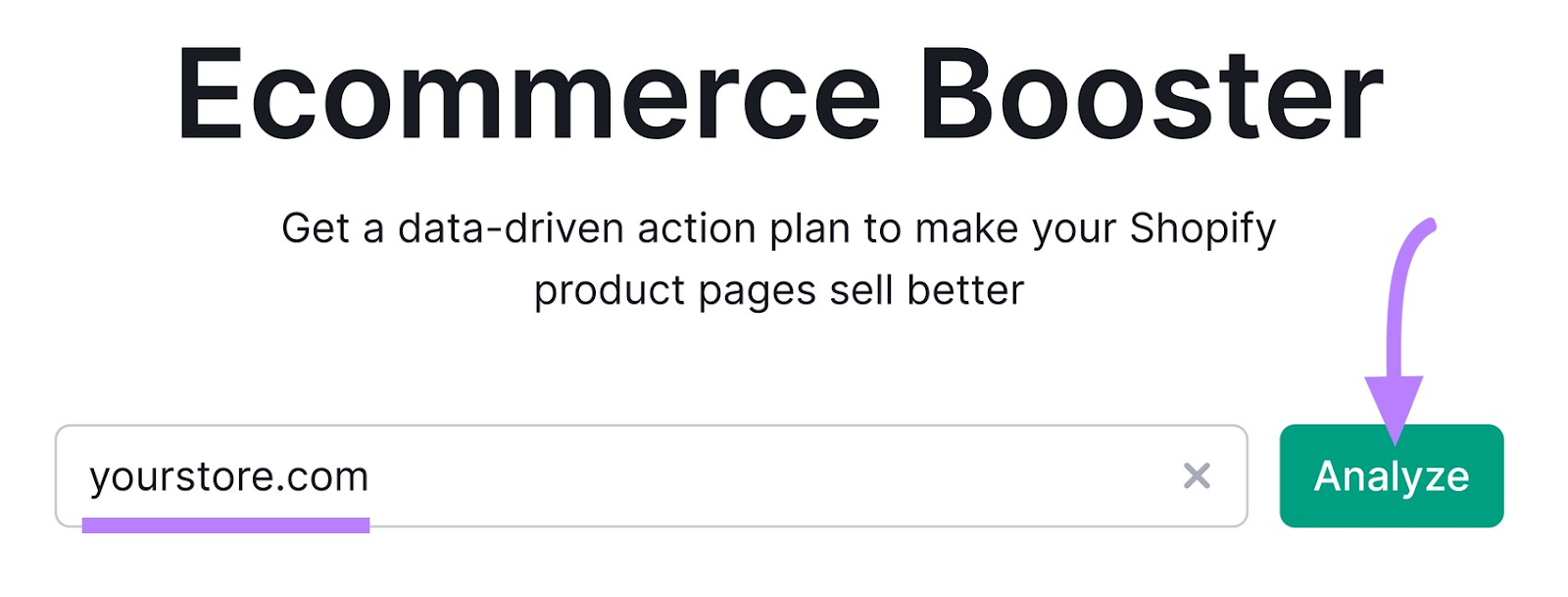 Ecommerce Booster search bar