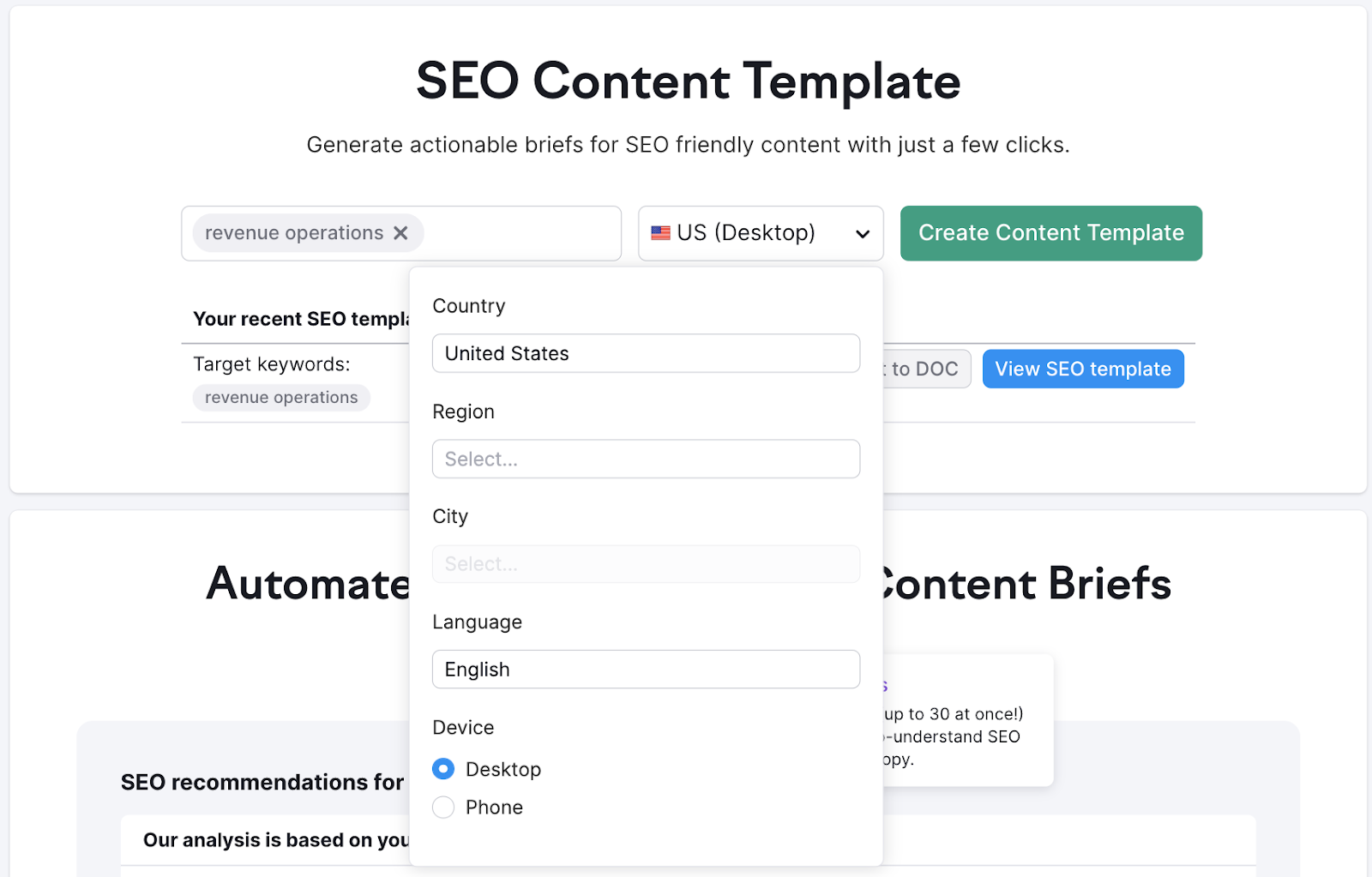 Find the optimal blog post length - SEO Content Template