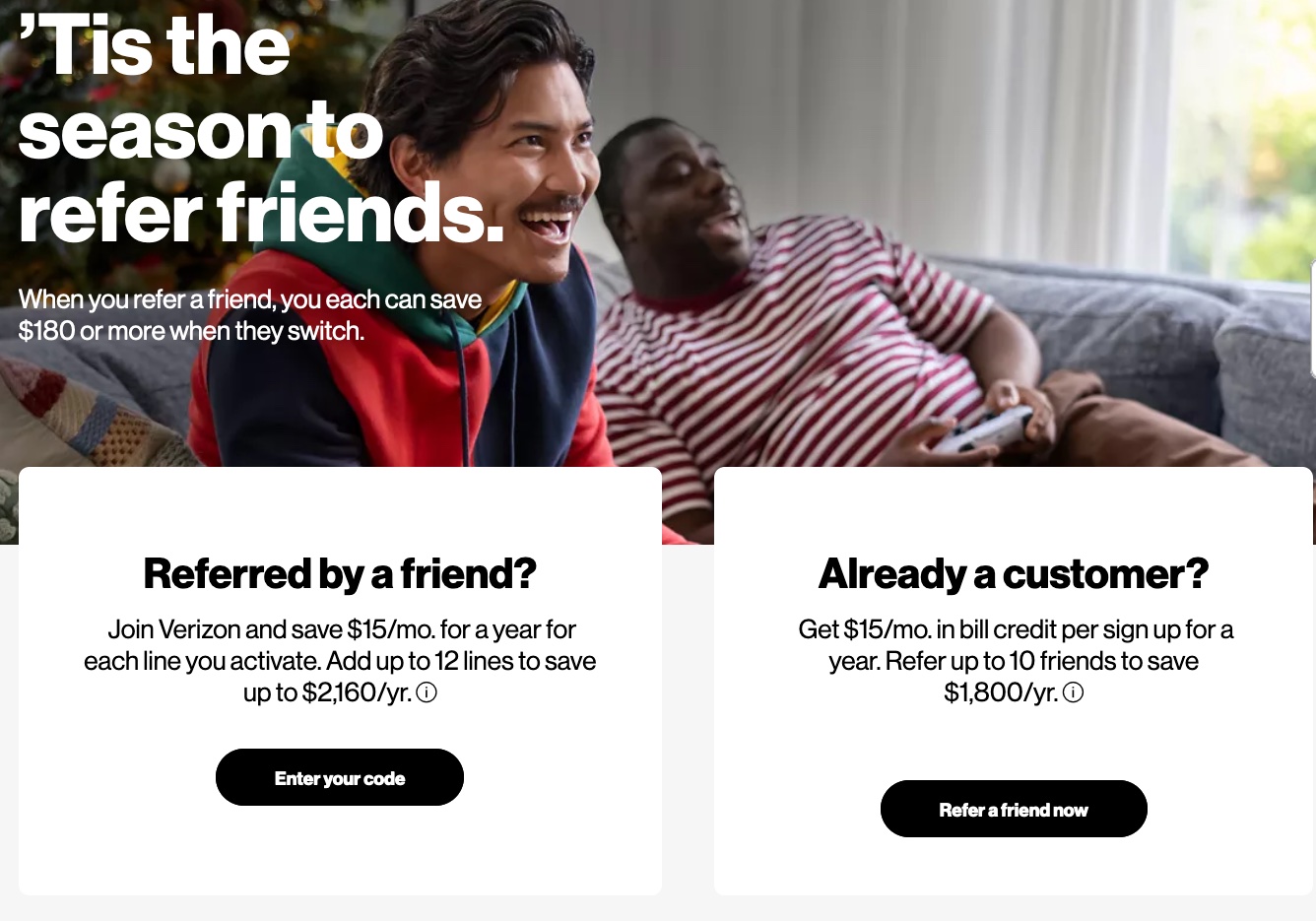 Verizon's referral program